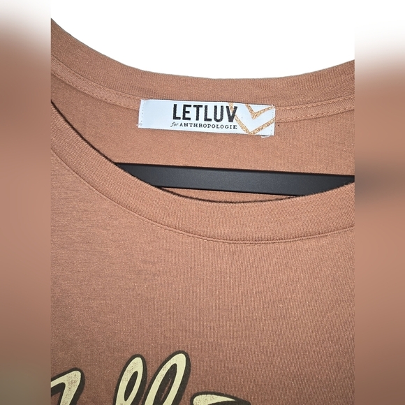 LetLuv for Anthropologie Rolling Stones Graphic T Shirt, Size Small - Picture 2 of 5